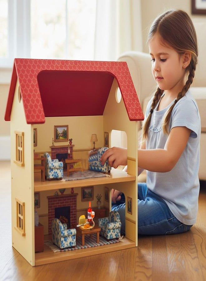 KH866 1:24 Mini Wine Decor Scale Dollhouse Miniatures - Miniature Wine Cheese and Board Platter Accessory with Tiny Bread Pastries and Bottle - DIY Micro Food Model for Kitchen Dining Room Scene Decor - Image 3